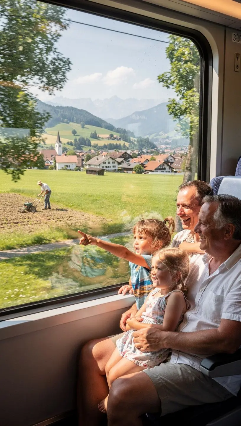 Blick auf Fahrradständer am Bahnhof, ideal für umweltfreundliche Mobilität auf Reisen